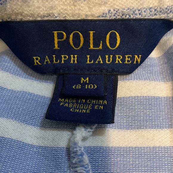 Heavily used stripped blue and white polo shorts - Picture 6 of 6